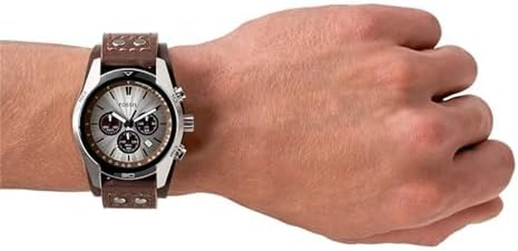 Modern Mens Business Leather Chronograph Watch