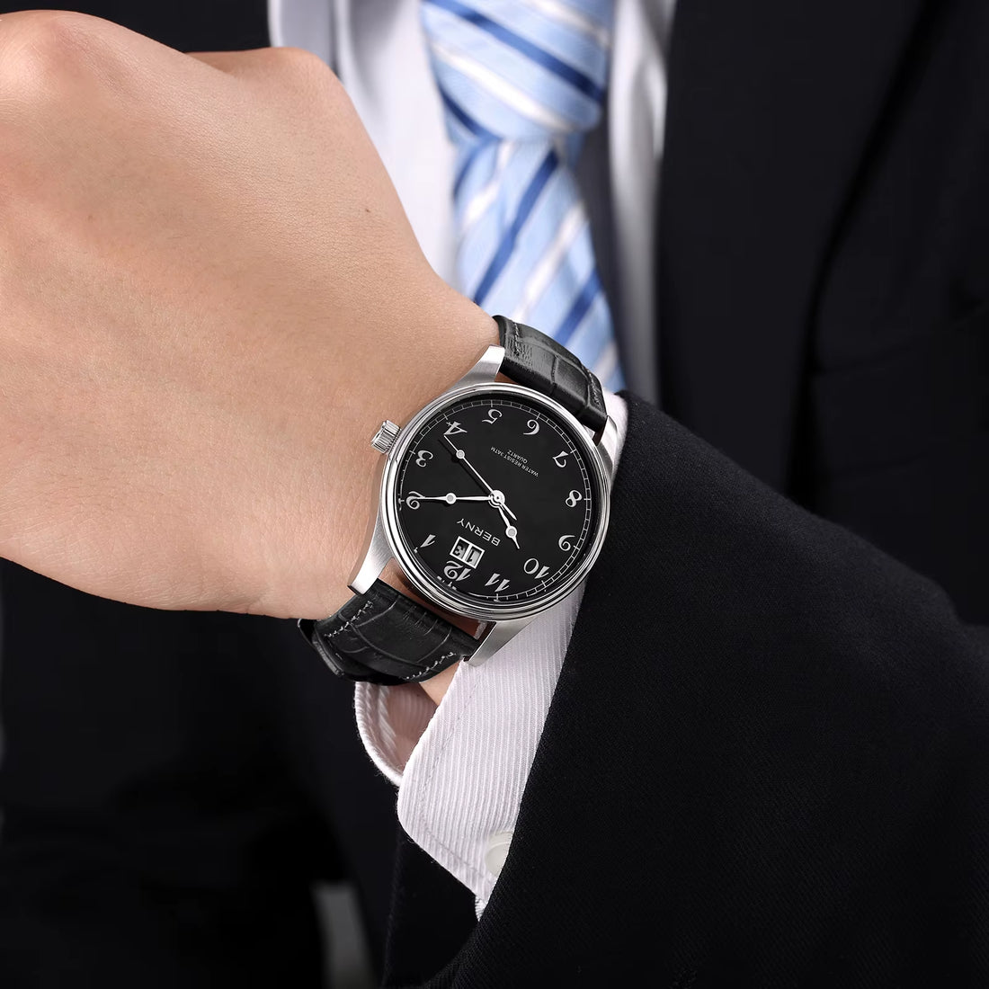 Mens Quartz Watch Classic Dress Waterproof Wristwatch