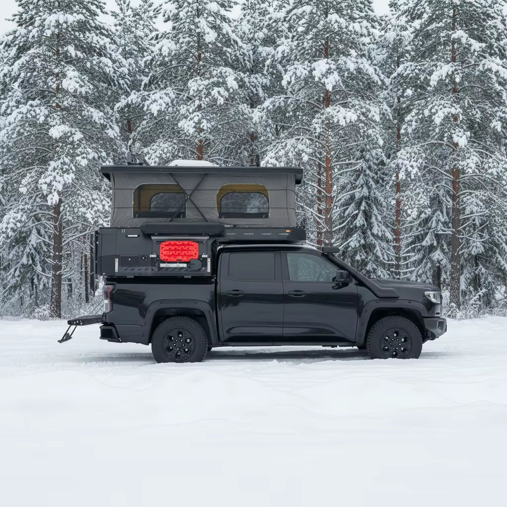 Vintage Off-Road Caravan, Australian-Style Pickup Truck Camper