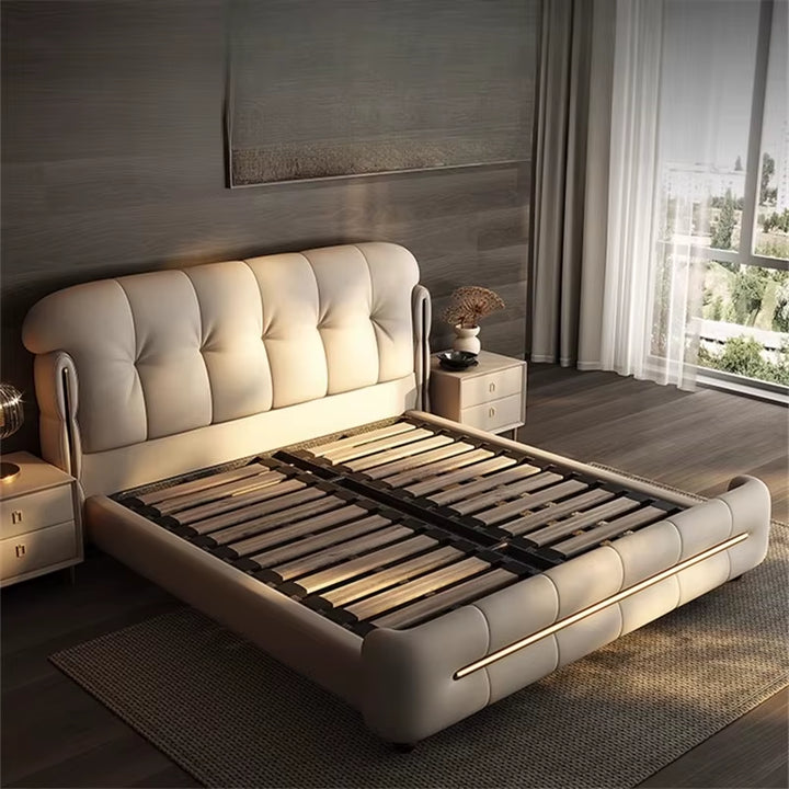 Modern Bed Frame Designer Wood Muebles Home Furniture