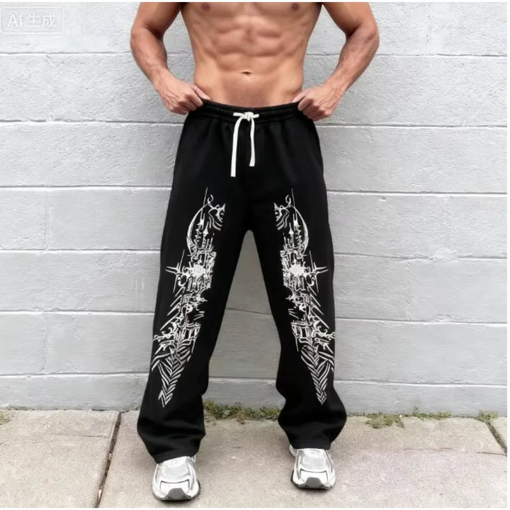 New Original Gothic Printed Streetwear Mens Pants