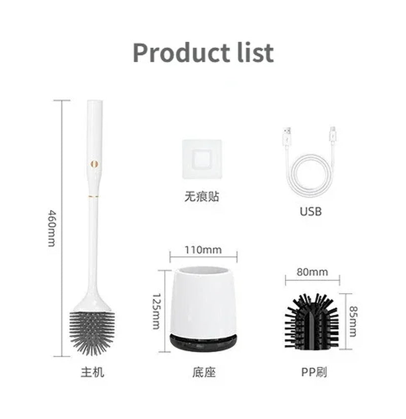 New Multifunctional Wireless Electrical Toilet Brush Home Rechargeable UV Sterilization Toilet Stain Removal Cleaning Brush