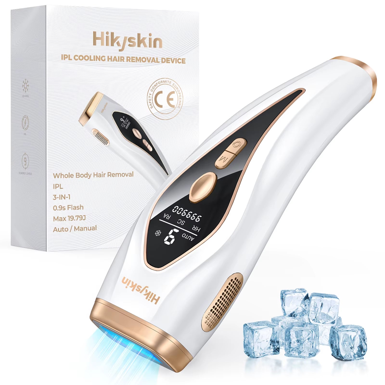 Fusion Designed Modern Hair Removal 999900 Flashes Body Treament Device