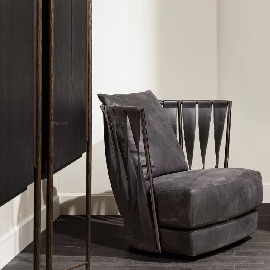 New Living Room Single Sofa Upholstered Leisure Arm Chair