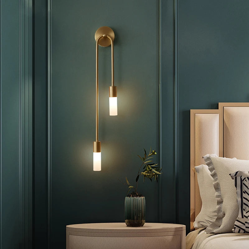 Modern LED Wall Lights Line Lamps Indoor Lighting for Bedroom Bedside Background Led Lamps