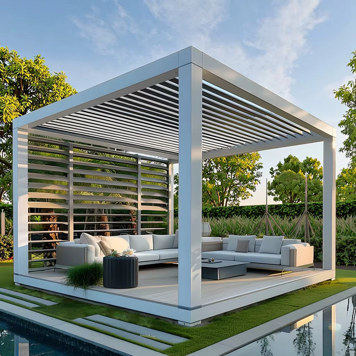New Aluminum Modern Gazebo for Home Party & Outdoor Kitchen