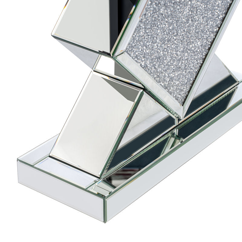 Premium Mirrored Glass Console Table Entryway Home Decor