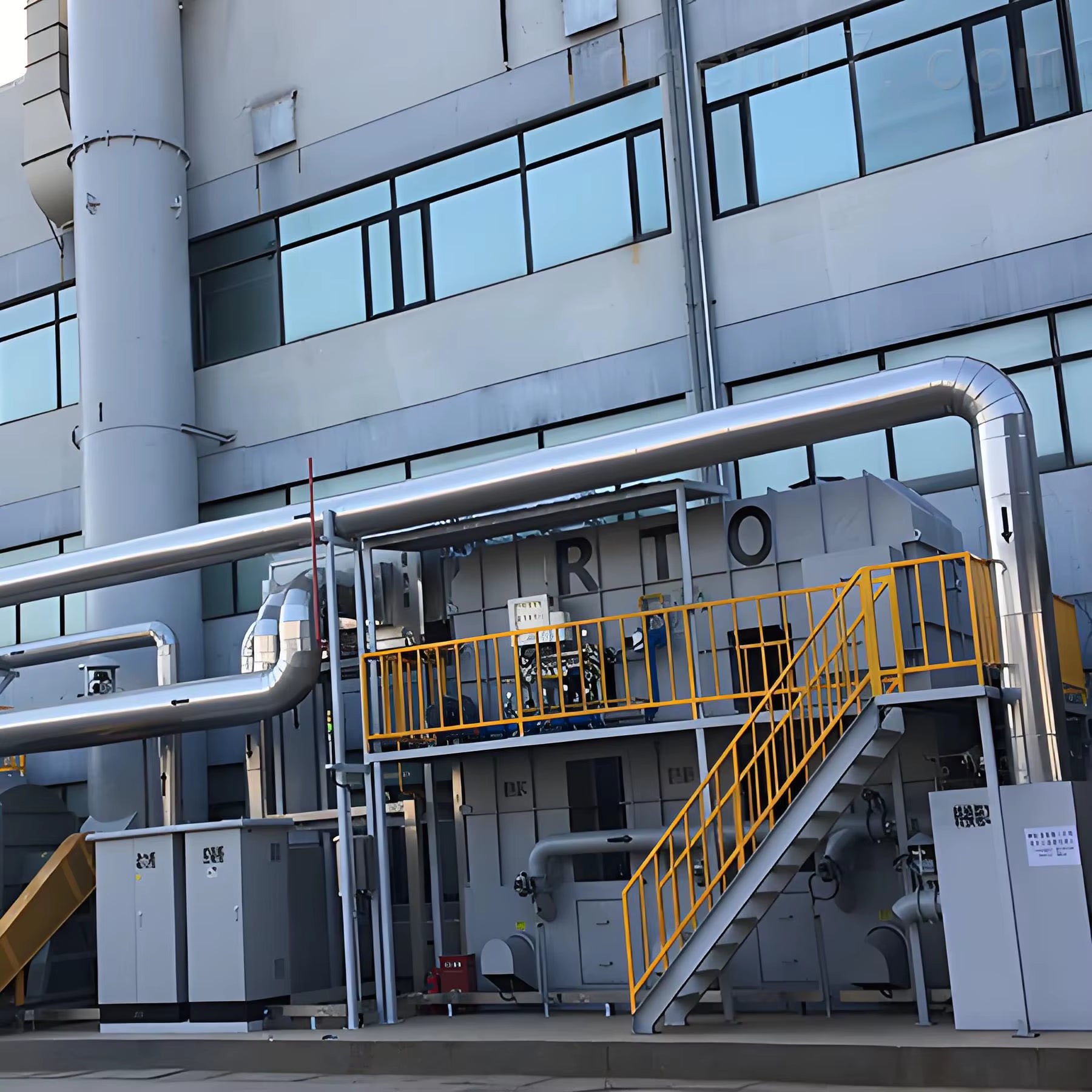 Industrial 99.9% VOC Thermal Oxidizer Gas Disposal Machine Regenerative Thermal Oxidizer Thermal Oxidizer Gas Disposal Machinery