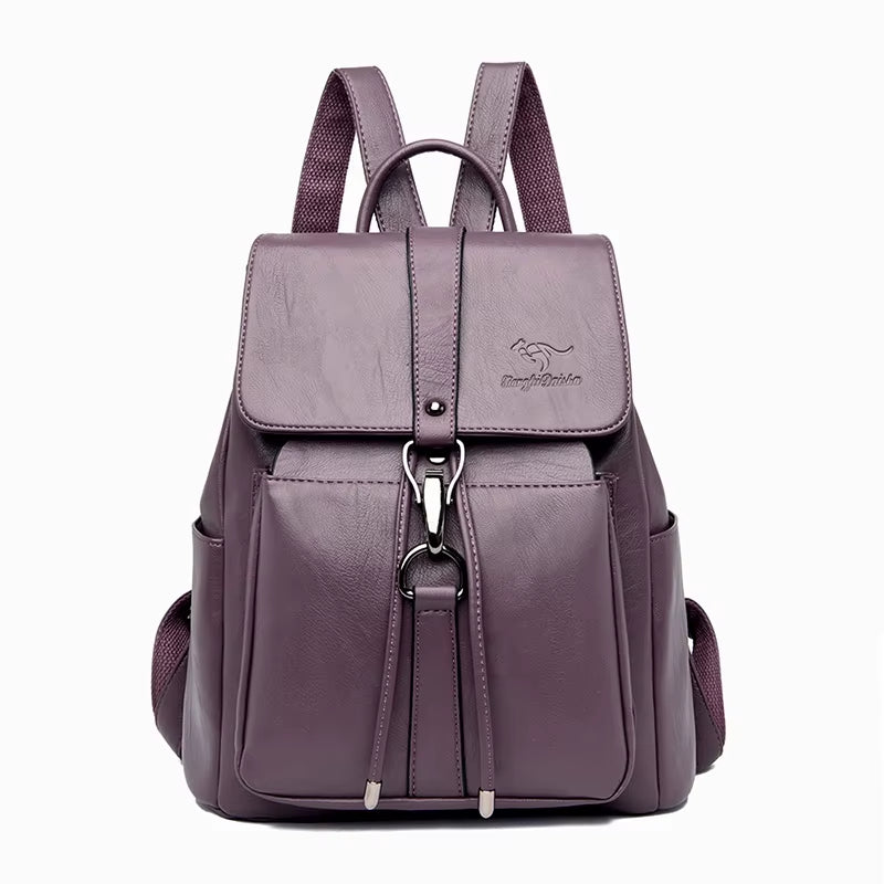 Anti Theft Backpack Women Shoulder Bag Famous Brand Leather Backpacks for Girls Large Capacity School Bags Ladies Back Pack