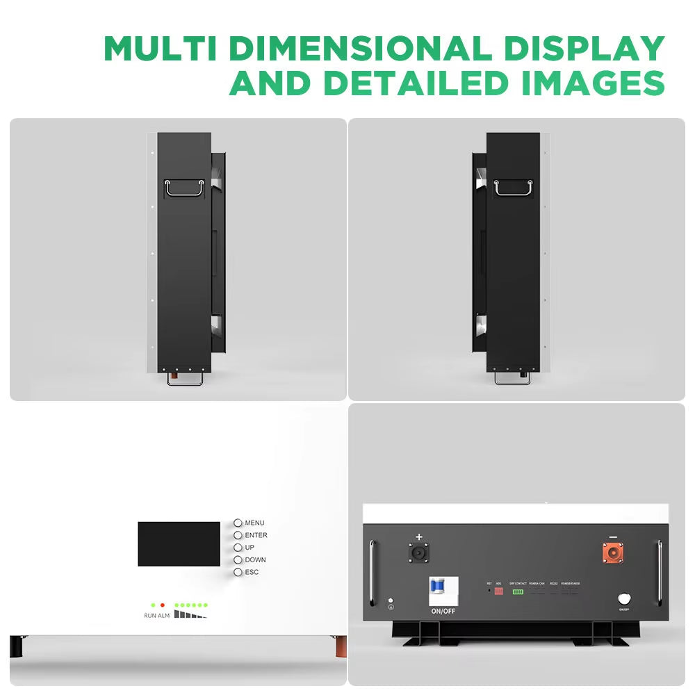 Sunpal 48V 100AH 200AH 5Kwh 10Kwh Lifepo4 Powerwall Solar Battery Smart BMS 30 Units Parallel
