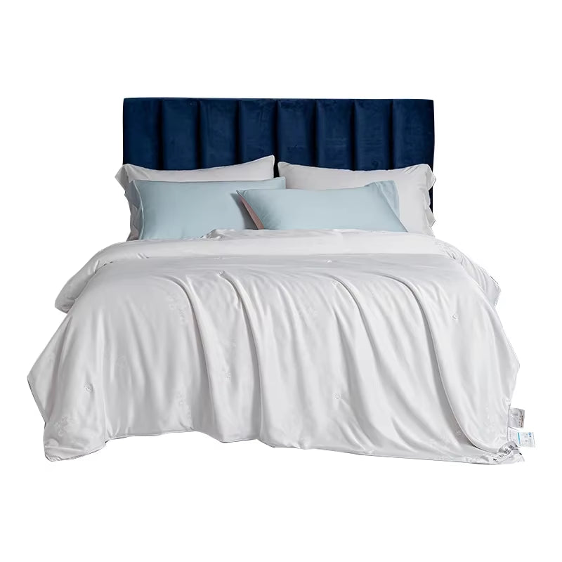 Premium Mulberry Silk Comforter – Soft Warm Cotton Jacquard Duvet