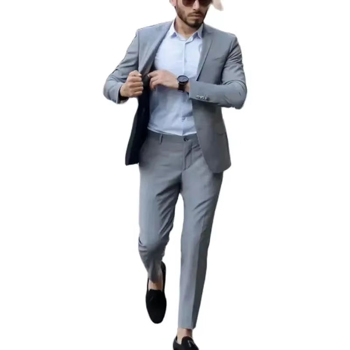 New Arrived 2 Pieces (Jacket +Pants) Costume Homme Fashion Men Wedding Casual Style Menswear