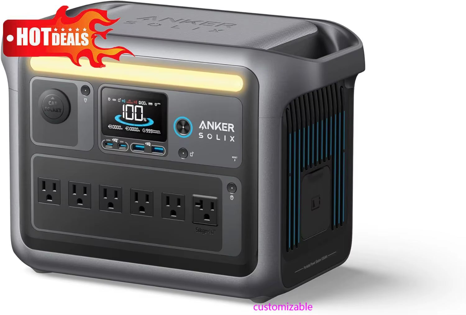 Anker SOLIX C1000 Portable Power Station, 1800W