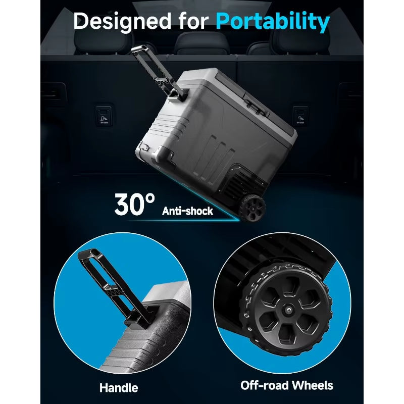 Car Fridge Portable Refrigerator -(50L) Electric Cooler for Camping travel