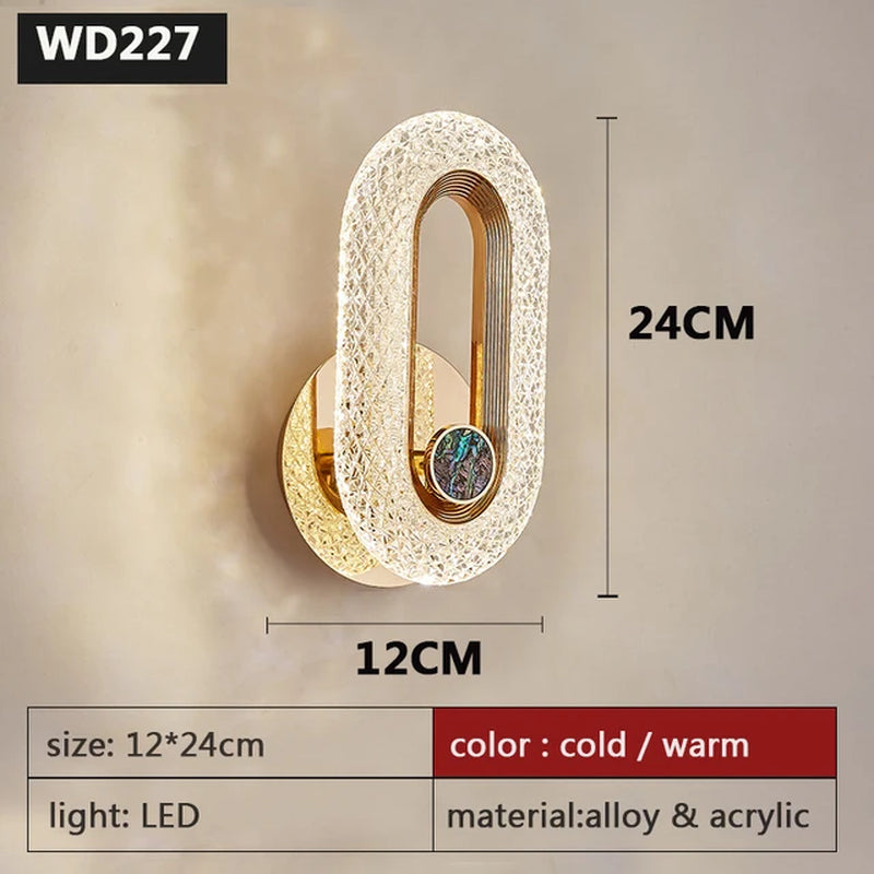 Modern Nordic Luxury Decor Wall Lamp  LED Bedroom lights
