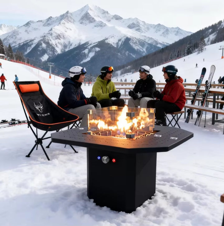 New Smokeless Fire Pit Outdoor, Portable Fire Pit with Speakers