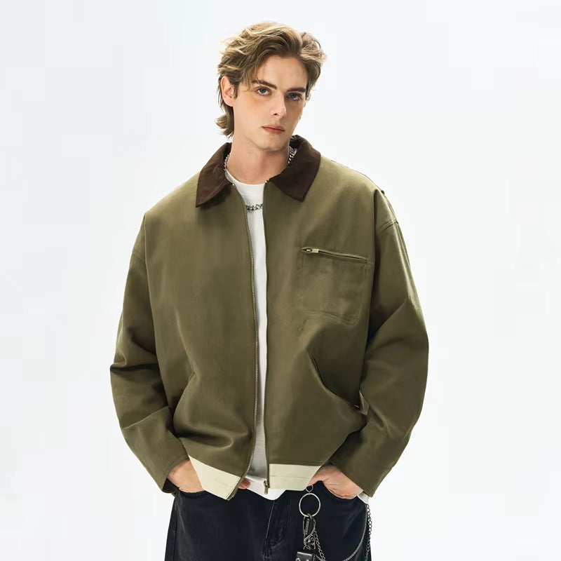 Mens Retro Canvas Detroit Hunting Jacket 