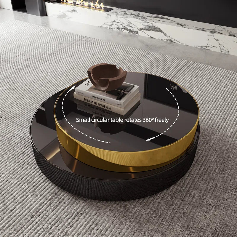Modern Interior Home Glass Top Single Coffee Table