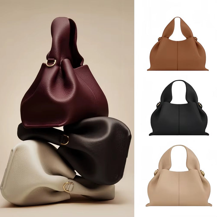 2025 New Luxury Women'S Cloud Bag High Quality Lychee Pattern Leather Handbag Designer Fashion Shoulder Bag