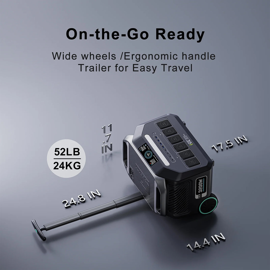 P3200 Solar Generator, 1 Hour Fast Charging, EPS,APP Control Features