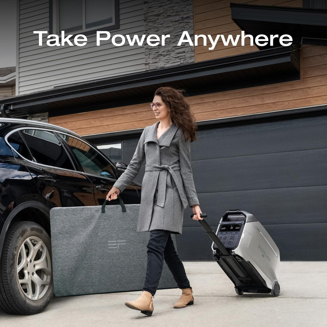 Elite Solar Generator 4096Wh DELTA Pro 3 with 2X400W Portable Panel