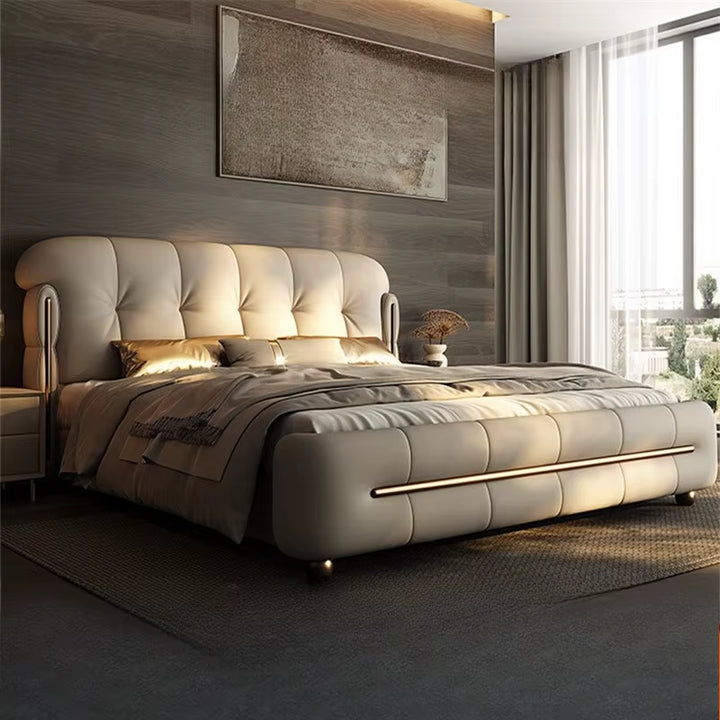 Modern Bed Frame Designer Wood Muebles Home Furniture
