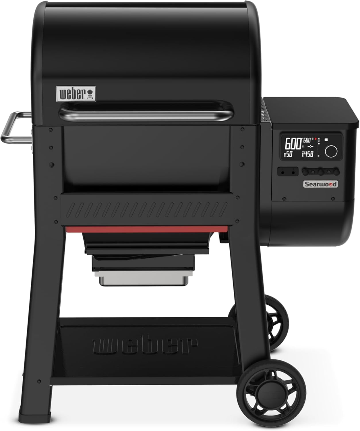 Searwood™ XL 600 Wood Pellet Smoker Grill, 36 Inches – Wi‑Fi & Bluetooth‑Enabled Outdoor Grill for Smoking, Searing, Rapid React PID & Cooking up to 600°F, Black