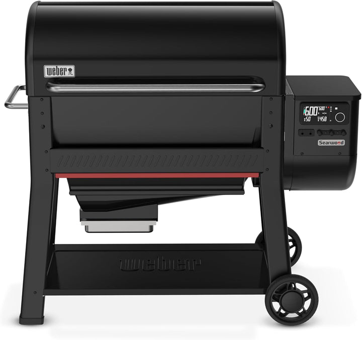 Searwood™ XL 600 Wood Pellet Smoker Grill, 36 Inches – Wi‑Fi & Bluetooth‑Enabled Outdoor Grill for Smoking, Searing, Rapid React PID & Cooking up to 600°F, Black
