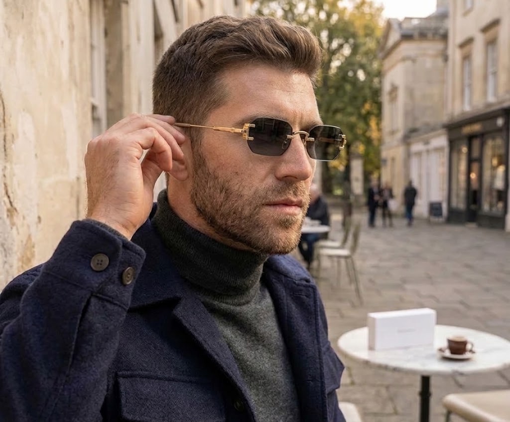 Luxury Oval Sunglasses for Men – Alloy Frame Retro Fashion Eyewear