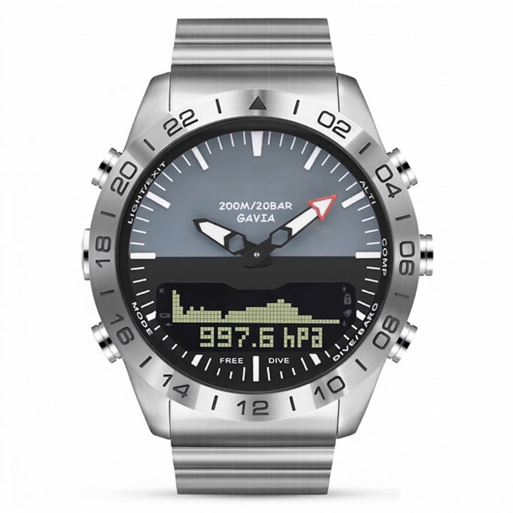 Men's Luxury Stainless Steel Diving Watch – 200M Waterproof Tactical Sports Wristwatch