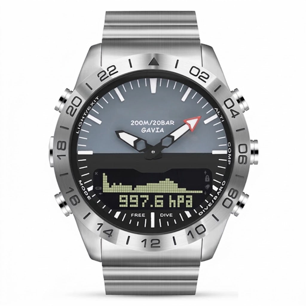 Men's Luxury Stainless Steel Diving Watch – 200M Waterproof Tactical Sports Wristwatch