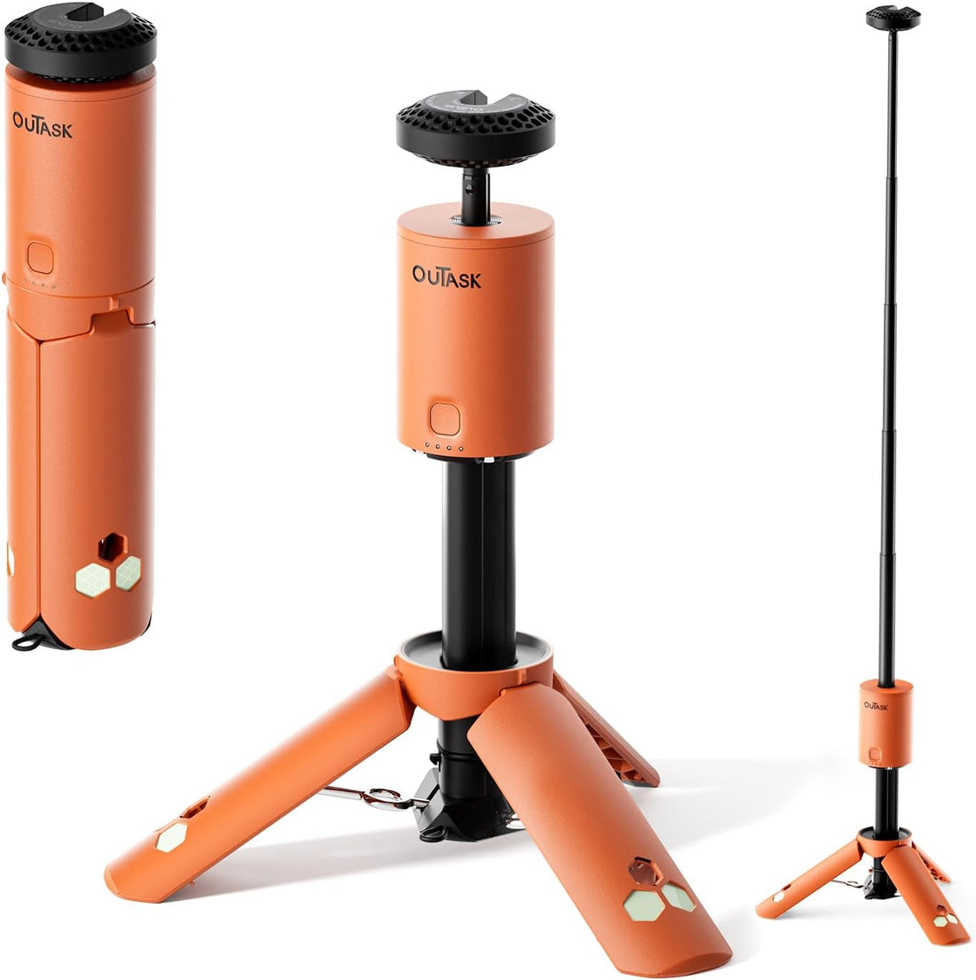 Camping Light Telescopic, Collapsible Magnetic Camping Lantern with 12000Mah Battery, Telescoping IPX6/IPX7 Waterproof Flashlights, Camping Lamp for Emergency, Camping, Hiking (Gray)