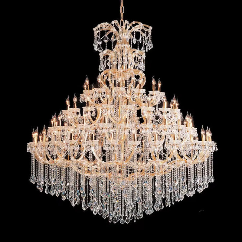 Home Banquet Crystal Chandelier Pendant Light Wedding