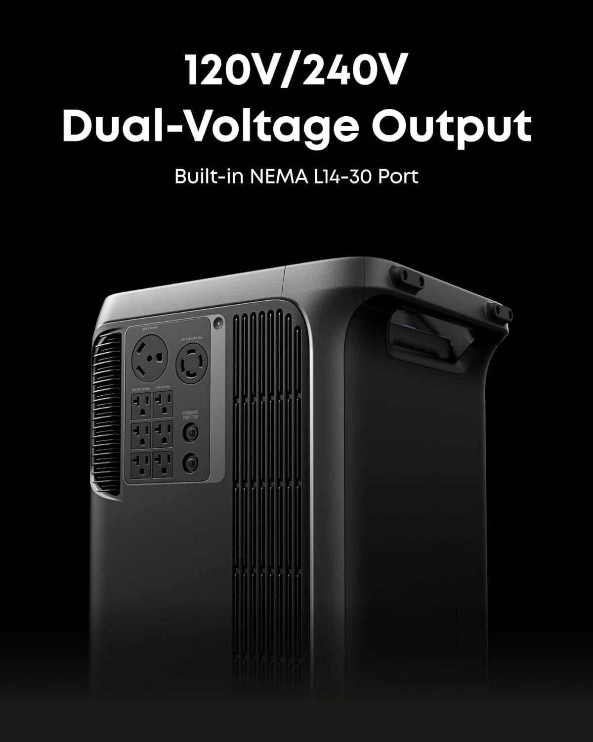 New Travel Portable F3800 Power Station 3,200W Solar Input, Generator