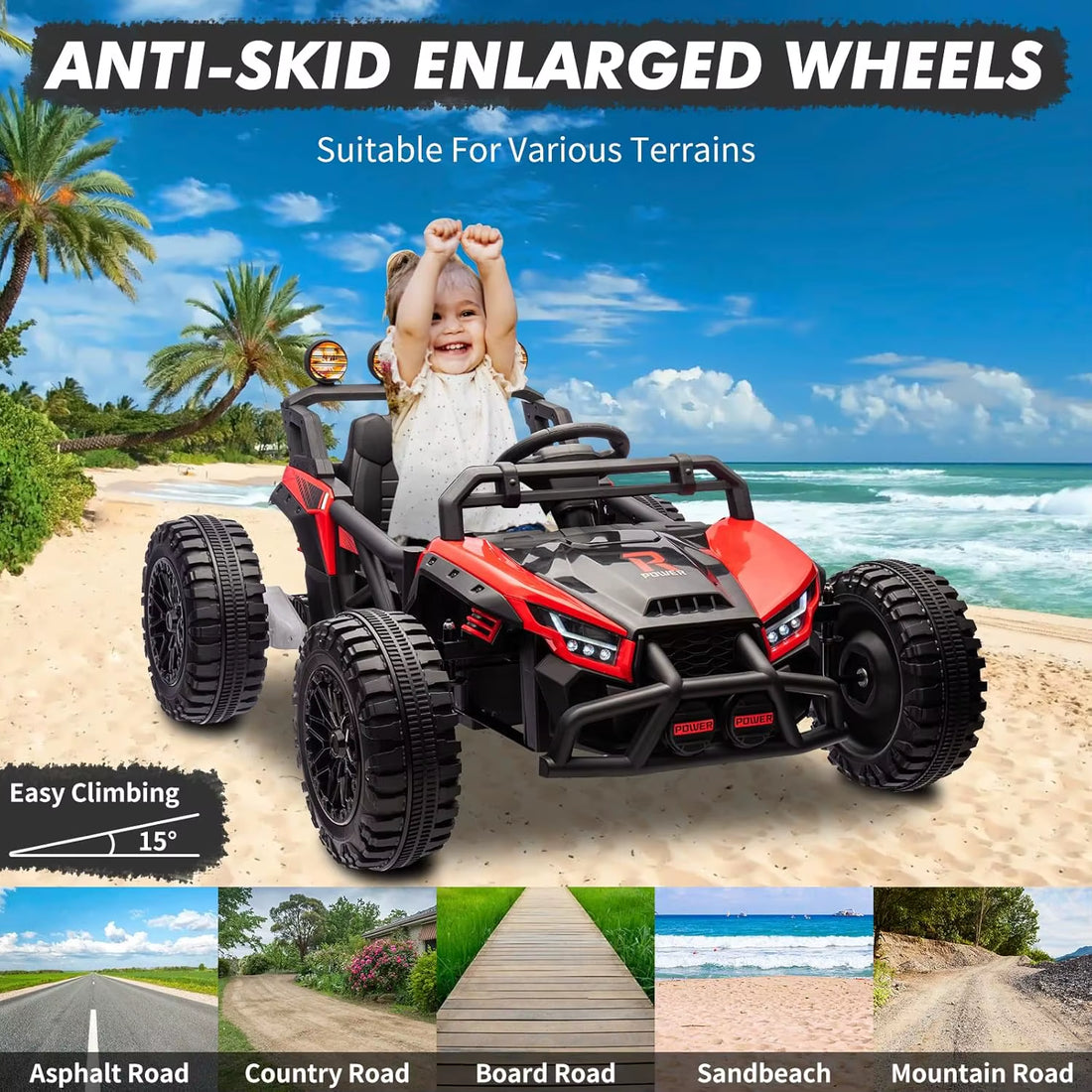 New Electric Powered Kids Car UTV with Remote Control