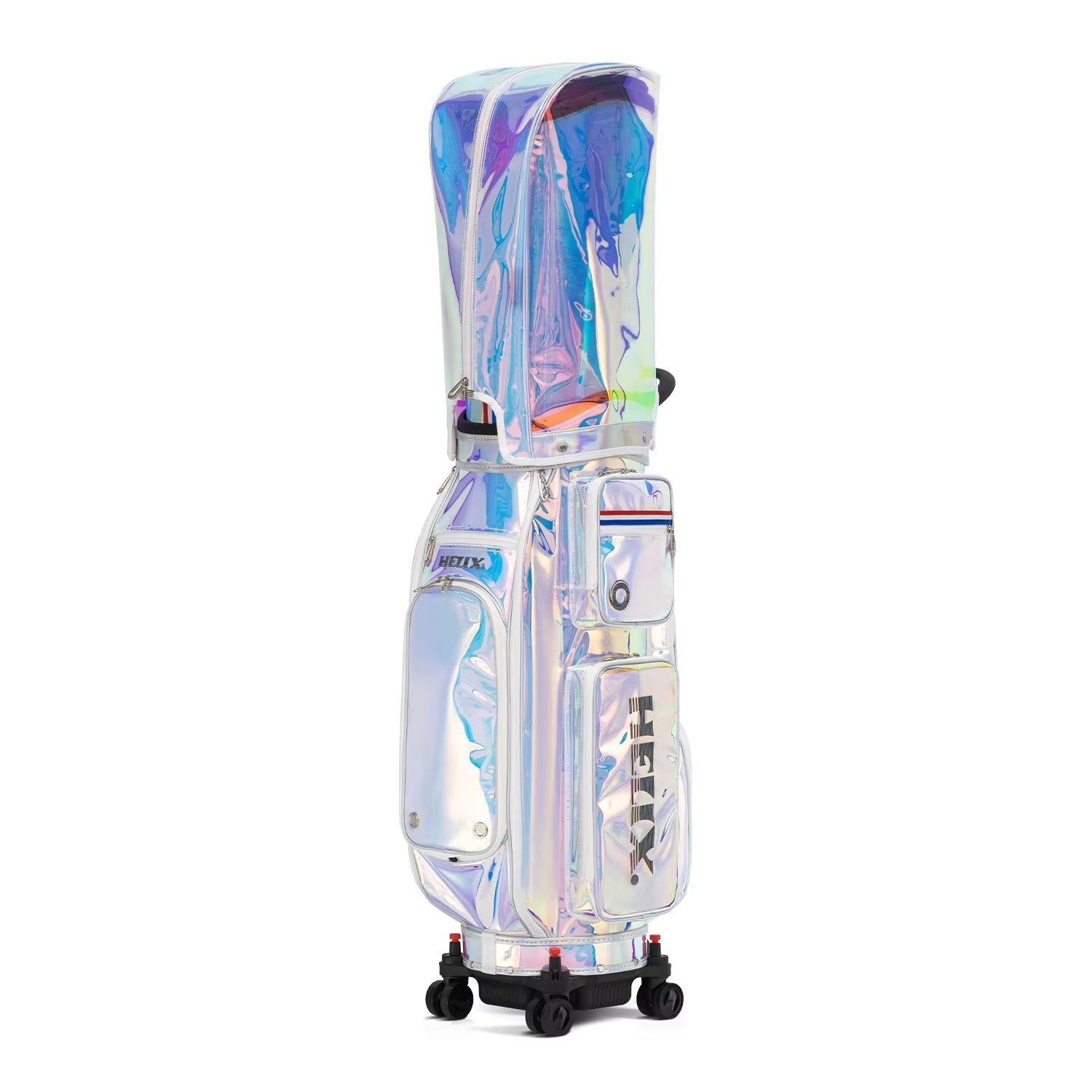 Vintage Waterproof Retractable Golf Bags with Wheels and 12 Capacity Pockets