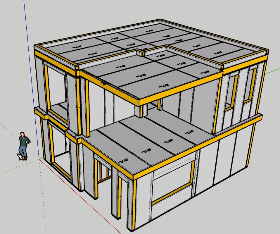 Eco Friendly SIP Panel Prefab House Energy Saving Modern Villa for Residential Projects with Excellent Thermal Insulation