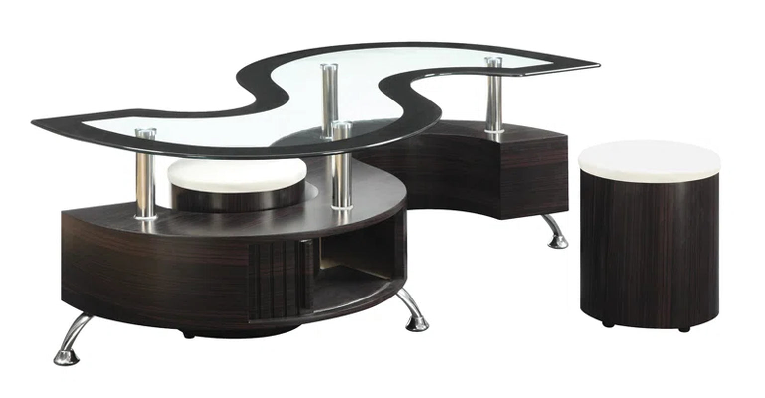 Elite Vojor Glass Top Coffee Table
