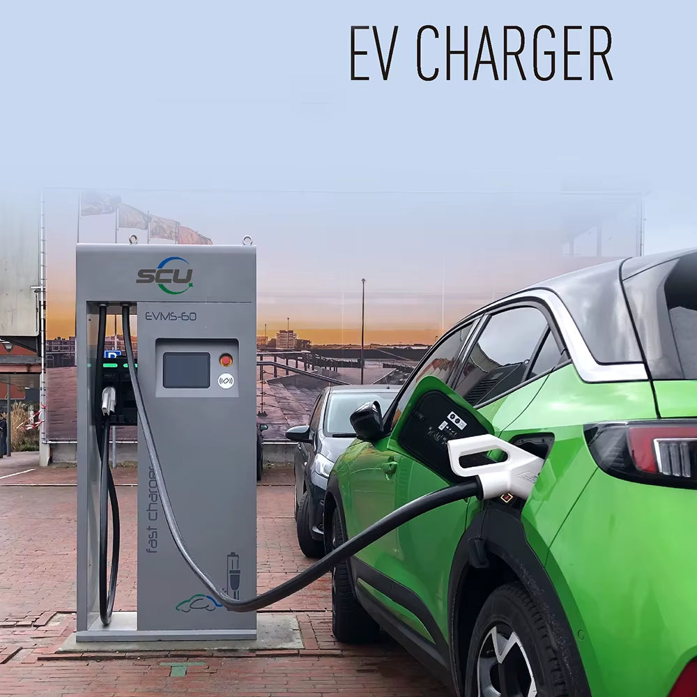 SCU OEM ODM Floor-Mounted EV DC Fast Charger New Energy Commercial Electric Car Charging Equipment with Energy Storage System