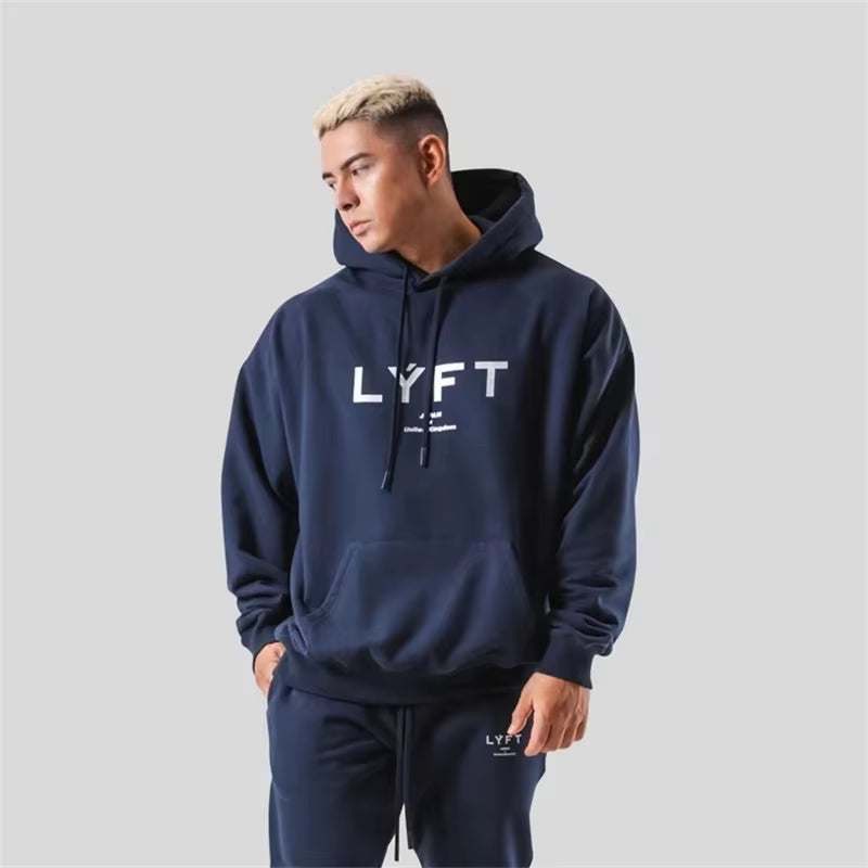 New Fusion LYFT Men Hoodies Winter Fleece Warm Mens Sweatshirt Fashion Streetwear Branded Wear