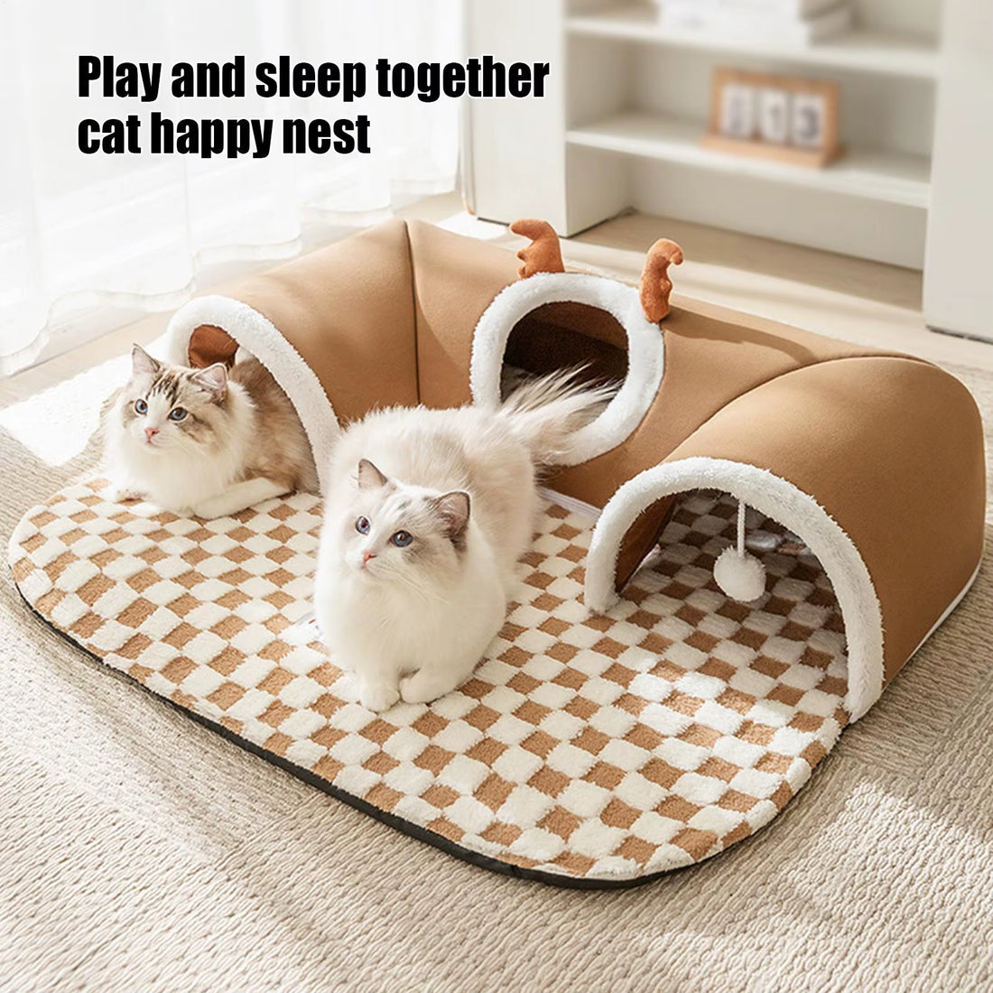 New Cat Bed Tunnel Play Indoor Outdoor 