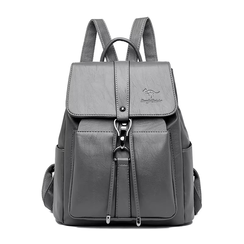 Anti Theft Backpack Women Shoulder Bag Famous Brand Leather Backpacks for Girls Large Capacity School Bags Ladies Back Pack
