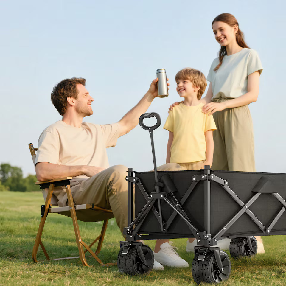 New Large Capacity Outdoor Folding Cart Travel and Camping Equipment