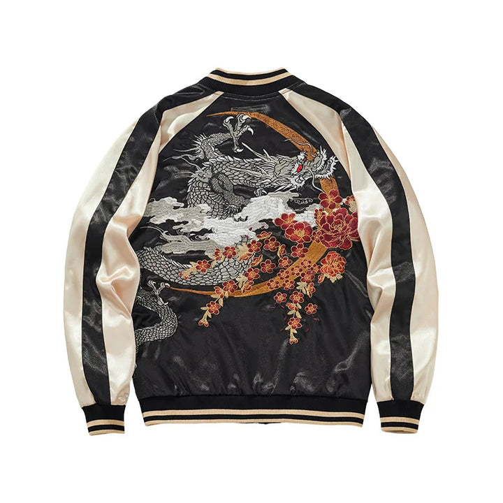 New Mens 3D Printed Bomber Jacket Satin Luxury Streetwear 