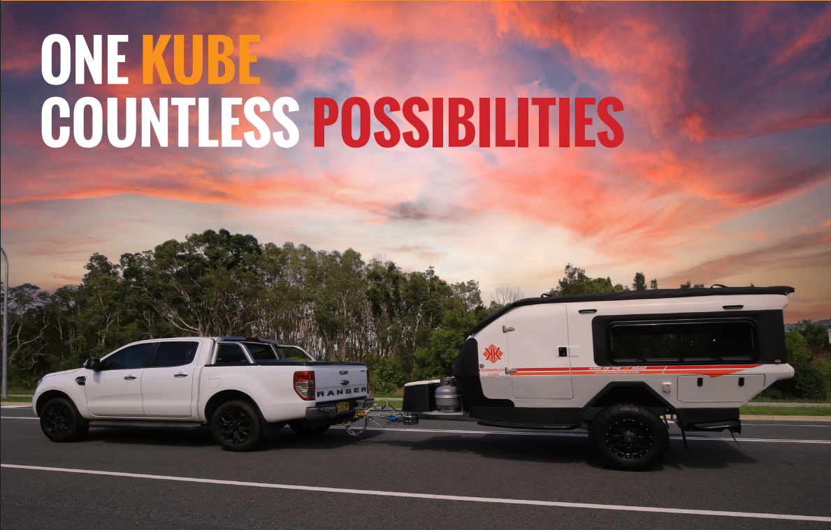 Premium Camper Trailer Caravan 1-3 Person Travel Trailer with Lavatory