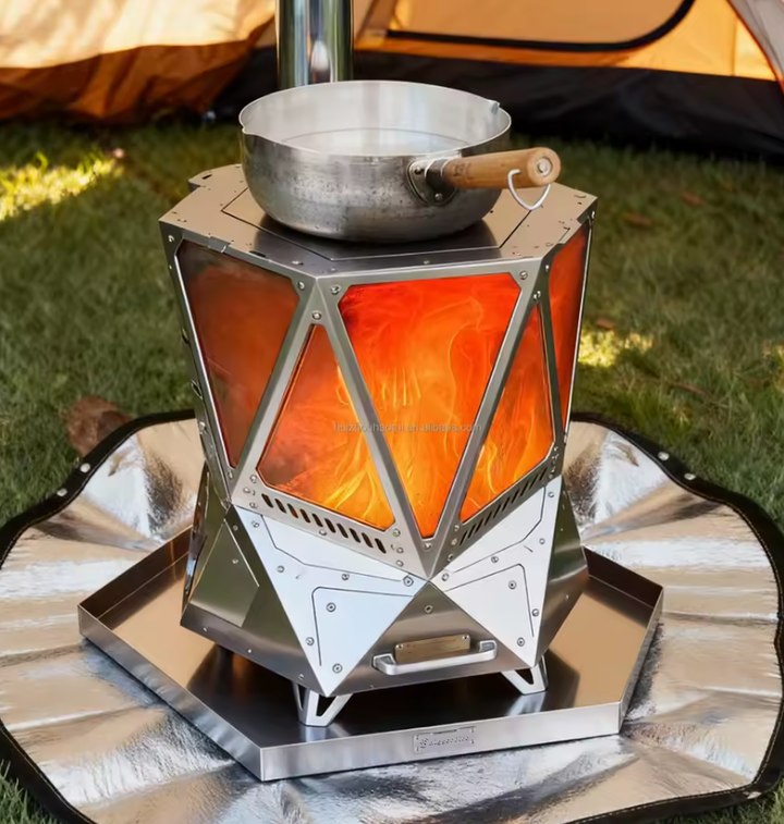 Premium New Smokeless Wood Pellet Stove – Large Capacity - Camping & Outdoor Heating Stove