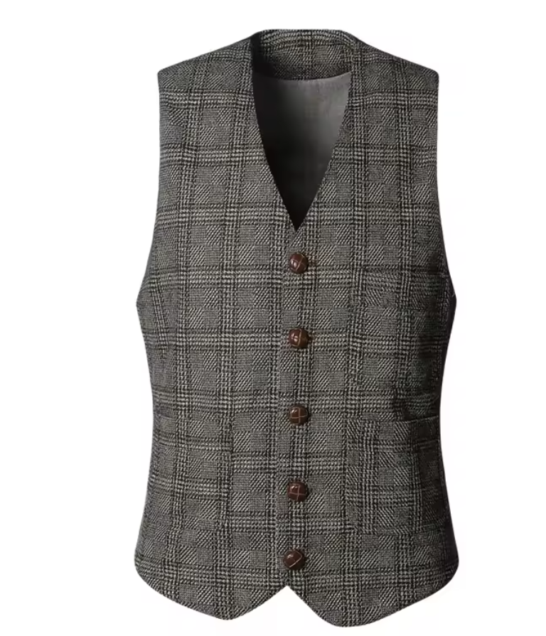 Men's Velvet Vest – Slim Fit Formal Waistcoat for Weddings, Banquets Event Wear