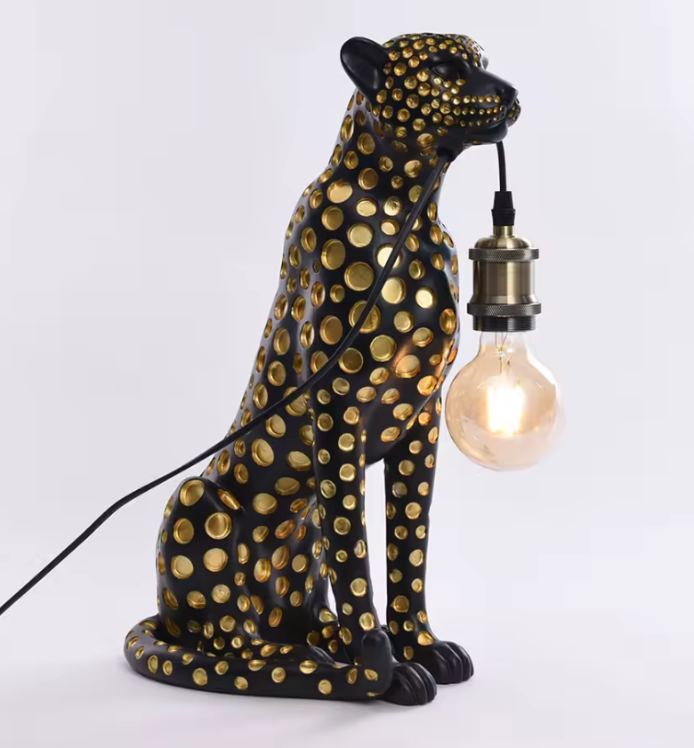 Modern Creativity Cheetah Sculpture – Luxury Animal Figurine Home Decor