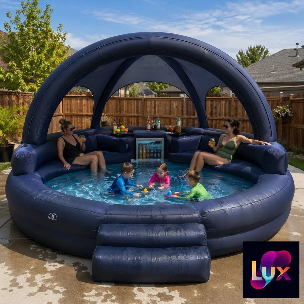 New Grade PVC Inflatable Bounce House Bar & Swim Family Party Pool