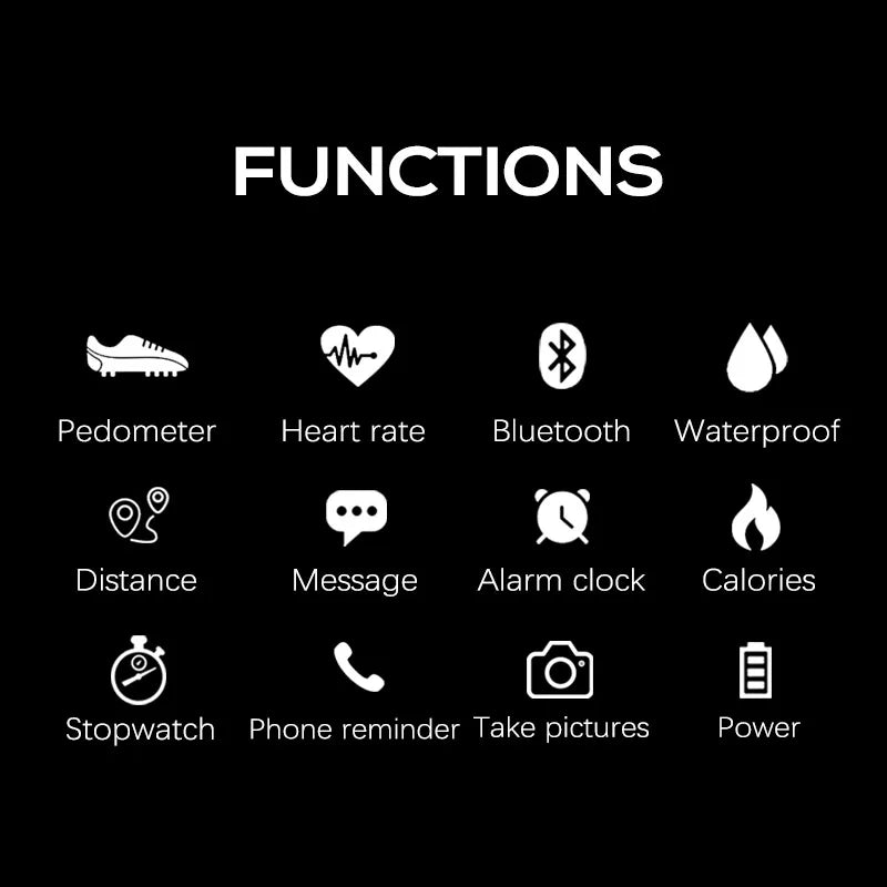Men's Military Digital Sports Watch – 50M Waterproof Fitness Tracker